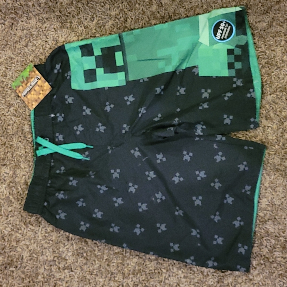 Minecraft boys swim trunks
